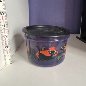 Tupperware One Touch Bowl - Cats and pumpkins